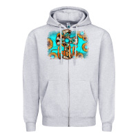 Heather Grey faith cross Zipper Hoodie - JahusDesignShop
