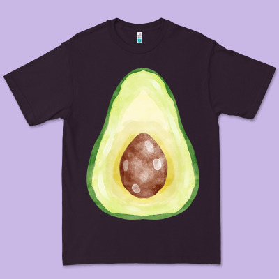 Half Avocado Fa Element Premium Tee Designed By Fadigitalartstudio