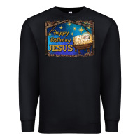 Black happy birthday jesus Premium Sweatshirt - RanaPortraitStore