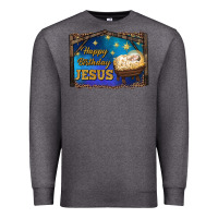 Charcoal Heather happy birthday jesus Premium Sweatshirt - RanaPortraitStore