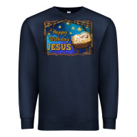 Navy happy birthday jesus Premium Sweatshirt - RanaPortraitStore