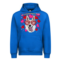 Cobalt valentine's day  white shepherd Urban Hoodie - RanaPortraitStore