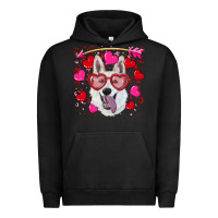 Pigment Black valentine's day  white shepherd Urban Hoodie - RanaPortraitStore