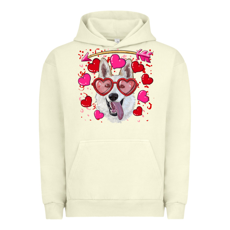 Valentine's Day  White Shepherd Urban Hoodie by RanaPortraitStore | Teevron