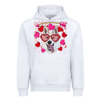 White valentine's day  white shepherd Urban Hoodie - RanaPortraitStore