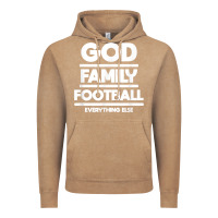 Vintage Coffee god family football christian faith shirt Vintage Hoodie - baoMotion