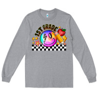 Heather Grey 1St Grade Long Sleeve Tee - CowhideDigitalArt