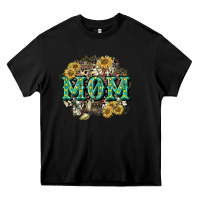 Black Aztec Mom Mother's Day Heavy Core Tee - CowGirlArtShop