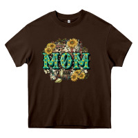 Chocolate Brown Aztec Mom Mother's Day Heavy Core Tee - CowGirlArtShop