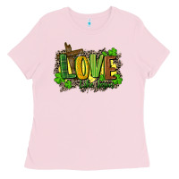 Bubblegum Pink love like jesus st. patricks Ladies Tee - FaDigitalArtStudio