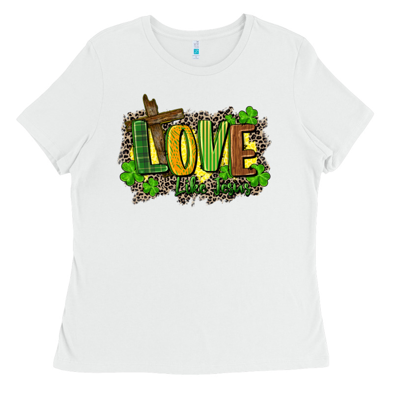 Love Like Jesus St. Patricks Ladies Tee by FaDigitalArtStudio | Teevron