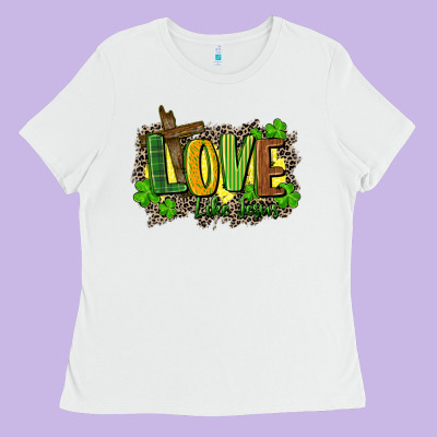 Love Like Jesus St. Patricks Ladies Tee Designed By Fadigitalartstudio