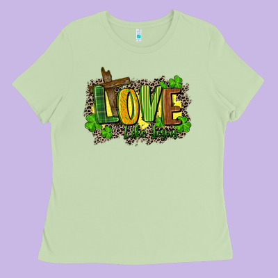 Love Like Jesus St. Patricks Ladies Tee Designed By Fadigitalartstudio
