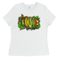 White love like jesus st. patricks Ladies Tee - FaDigitalArtStudio