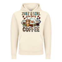 Vintage Artic Just A Girl Who Loves Coffee Vintage Hoodie - CowhideDigitalArt