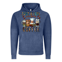 Vintage Denim Just A Girl Who Loves Coffee Vintage Hoodie - CowhideDigitalArt