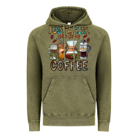 Vintage Olive Just A Girl Who Loves Coffee Vintage Hoodie - CowhideDigitalArt