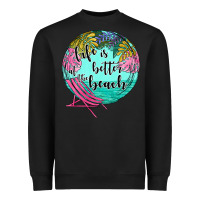 Black life is better at the beach Heavyweight Sweatshirt - JahusDesignShop
