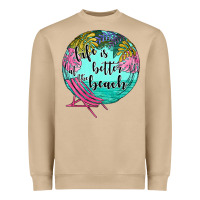 Mushroom life is better at the beach Heavyweight Sweatshirt - JahusDesignShop