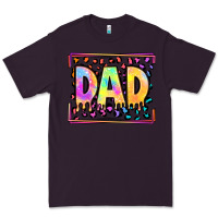Plum lgbtq tie dye dad Premium Tee - OliviaCreatesArt