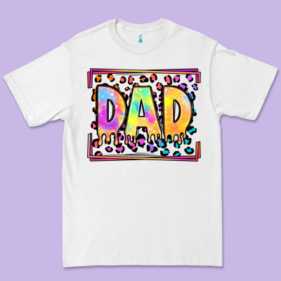 Lgbtq Tie Dye Dad Premium Tee Designed By Oliviacreatesart