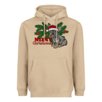 Mushroom merry christmas french bulldog Heavyweight Hoodie - RanaPortraitStore
