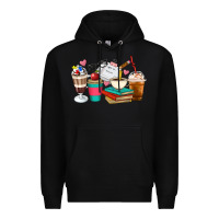 Black Teacher Coffee Cups Premium Hoodie - Artiststas