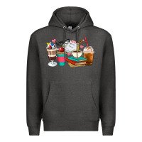 Charcoal Heather Teacher Coffee Cups Premium Hoodie - Artiststas