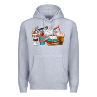 Heather Grey Teacher Coffee Cups Premium Hoodie - Artiststas