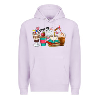 Lilac Teacher Coffee Cups Premium Hoodie - Artiststas