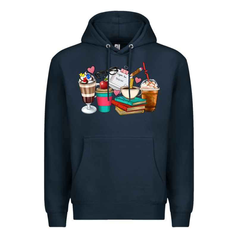 Teacher Coffee Cups Premium Hoodie by Artiststas | Teevron