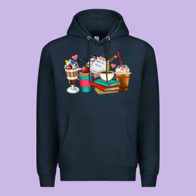 Teacher Coffee Cups Premium Hoodie Designed By Artiststas