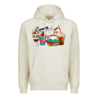 Oatmeal Heather Teacher Coffee Cups Premium Hoodie - Artiststas