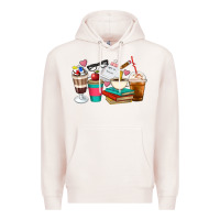 Pale Pink Teacher Coffee Cups Premium Hoodie - Artiststas