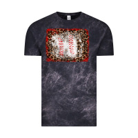 Cloud Black baseball leopard background Vintage Tee - RanaPortraitStore
