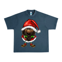 Midnight Navy afro santa gnomes Urban Heavy Tee - FaDigitalArtStudio