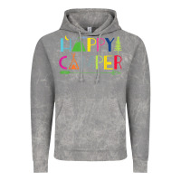 Cloud Rock camping arrow camper happy summer camp camping kids 635 Vintage Hoodie - baoMotion