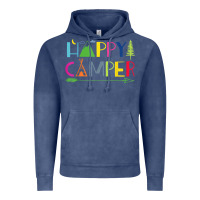 Vintage Denim camping arrow camper happy summer camp camping kids 635 Vintage Hoodie - baoMotion