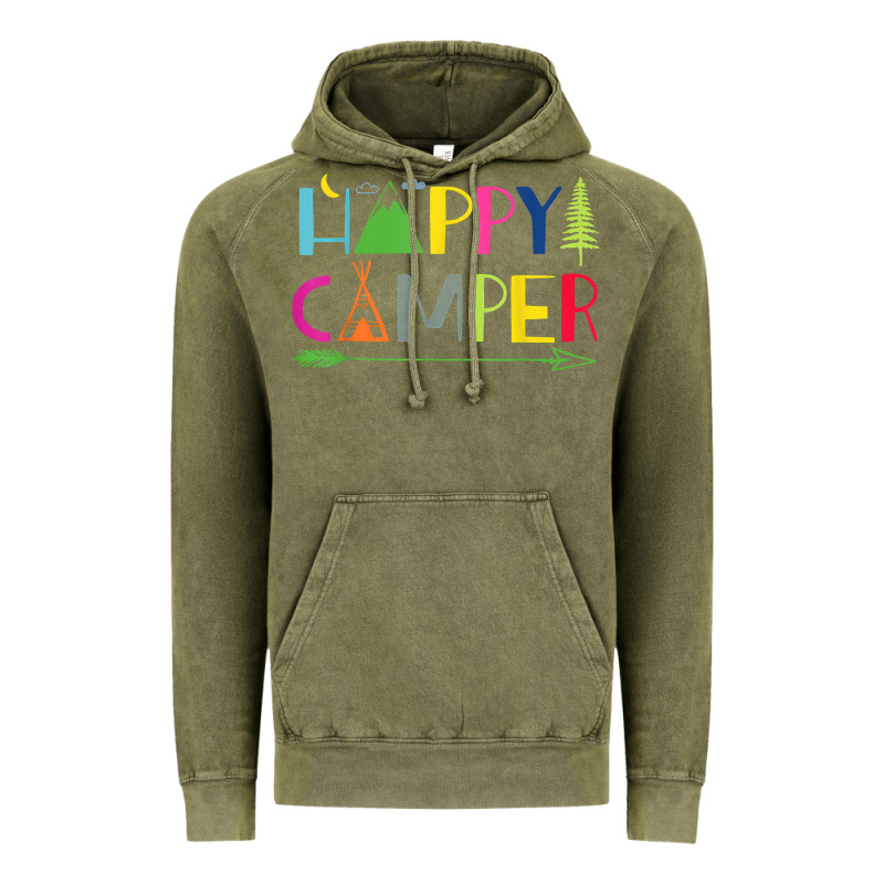 Camping Arrow Camper Happy Summer Camp Camping Kids 635 Vintage Hoodie by baoMotion | Teevron
