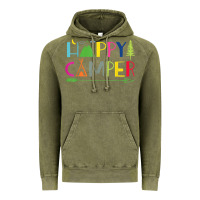 Vintage Olive camping arrow camper happy summer camp camping kids 635 Vintage Hoodie - baoMotion