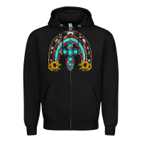 Black cross rainbow Zipper Hoodie - JahusDesignShop