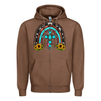 Chestnut cross rainbow Zipper Hoodie - JahusDesignShop