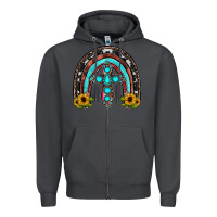 Smoke cross rainbow Zipper Hoodie - JahusDesignShop