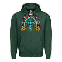 Sports Green cross rainbow Zipper Hoodie - JahusDesignShop