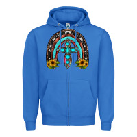 True Royal cross rainbow Zipper Hoodie - JahusDesignShop