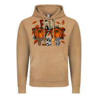 Vintage Camel autumn style with pumpkins Vintage Hoodie - CowhideDigitalArt