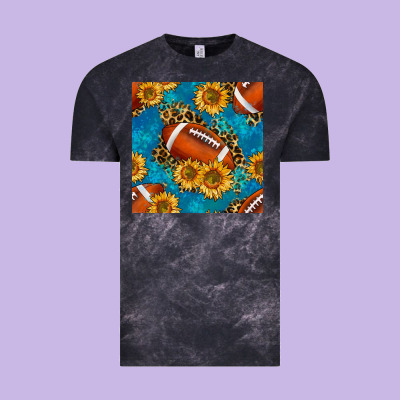 American Football With Leopard Vintage Tee Designed By Bundleandbundleshop
