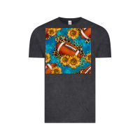Vintage Black american football with leopard Vintage Tee - BundleAndBundleShop