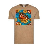 Vintage Coffee american football with leopard Vintage Tee - BundleAndBundleShop