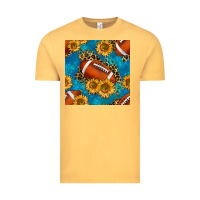 Vintage Mustard american football with leopard Vintage Tee - BundleAndBundleShop